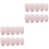 48Pz Tips Unghie Finte Rosa Per Uso Manicure 3