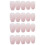 48Pz Tips Unghie Finte Rosa Per Uso Manicure 5