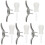 5Set Set Completo Fermacorda E Manopole Per Tende Multiuso 2