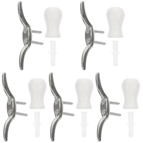 5Set Set Completo Fermacorda E Manopole Per Tende Multiuso 1