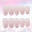 48Pz Tips Unghie Finte Rosa Per Uso Manicure 11