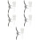 5Set Set Completo Fermacorda E Manopole Per Tende Multiuso 7