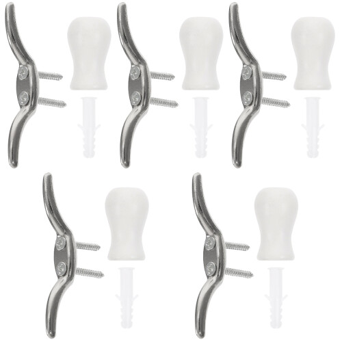 5Set Set Completo Fermacorda E Manopole Per Tende Multiuso 2
