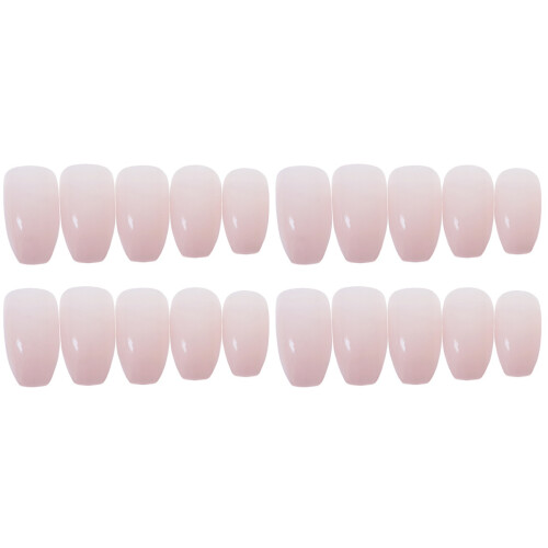 48Pz Tips Unghie Finte Rosa Per Uso Manicure 1