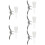 5Set Set Completo Fermacorda E Manopole Per Tende Multiuso 10