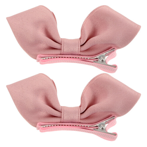 8Pz Fermagli Fiocco Rosa Per 1