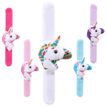 25Pz Braccialetti Slap Da Polso Morbidi Unicorno Per Feste Tematiche