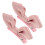 8Pz Fermagli Fiocco Rosa Per 3