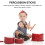 36Pz Bacchette Musicali in Legno Percussioni Ritmo Per Bambini 7