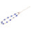 2Pz Braccialetti Occhio Malocchio Adjustable Catena Dorato 1