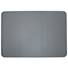 Alfombrilla protectora para areneros de gatos, antideslizante, resistente al agua, con cerdas en relieve, diseño que atrapa la arena, sin olor,