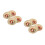 8Pz Cimbali A Mano in Rame Per Bambini Strumenti Orff Oro 8