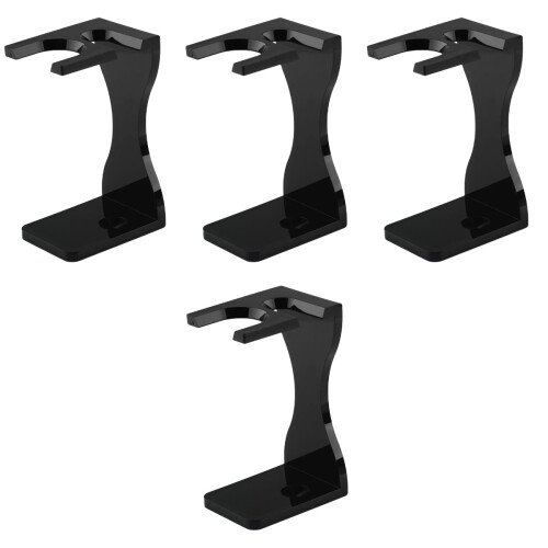 4Pz Porta Rasoi Nero Acrilico Per Barba Uso 2