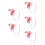 5Pz Fasce Glitterate Rosa Per Festa E 5