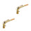 2Pz Collo Sax 24.5mm Ottone Dorato Accessorio Resistente Per Saxofono 9