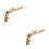 2Pz Collo Sax 24.5mm Ottone Dorato Accessorio Resistente Per Saxofono 8