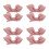 8Pz Fermagli Fiocco Rosa Per 9