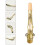 2Pz Collo Sax 24.5mm Ottone Dorato Accessorio Resistente Per Saxofono 11