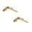 2Pz Collo Sax 24.5mm Ottone Dorato Accessorio Resistente Per Saxofono 4