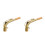 2Pz Collo Sax 24.5mm Ottone Dorato Accessorio Resistente Per Saxofono 3