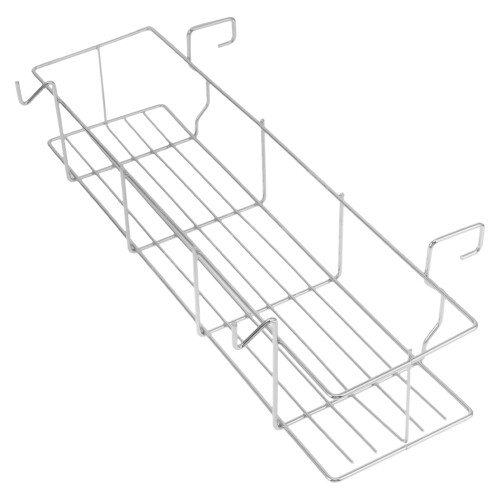 2Pz Ripiano Camping Barbecue Stabile Antiruggine Argento