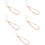 5Pz Phone Wristlet Rosa Beaded in Acrilico E Conchiglia 7