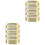 8Pz Supporti Dorati Per Asta Appendiabiti in Zinco Resistente 5