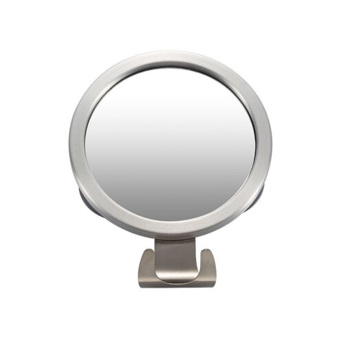 2Pz Specchi Bagno Antinebbia Argento Con Gancio Per