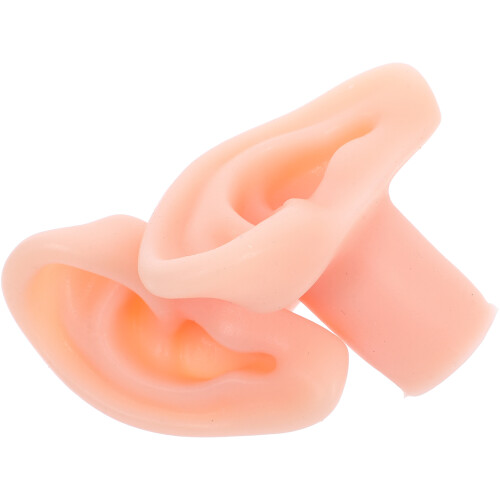 5Pz Orecchie Silicone Morbide Beige Display Gioielli Uso Domestico 1