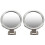2Pz Specchi Bagno Antinebbia Argento Con Gancio Per 2