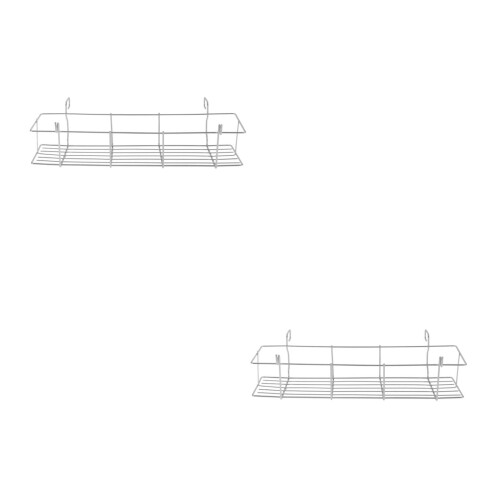 2Pz Ripiano Camping Barbecue Stabile Antiruggine Argento 2