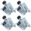 3Set Regolabili Argento Per Armadio Con Base Livellante 2