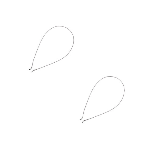 2Set Catena Facile Usare in Metallo Nero Per Maschera E Occhiali 2