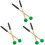 3Paren Performance Drumsticks Rubber Handvat Groen Marimba Stick 3