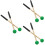 3Paren Performance Drumsticks Rubber Handvat Groen Marimba Stick 7