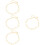 4Pz Braccialetti Cavigliera Oro Strati Per 9