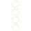 4Pz Braccialetti Cavigliera Oro Strati Per 10