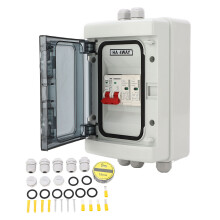 Solar Circuit Breaker Box Outdoor Waterproof IP65 Photovoltaic Distribution Protection Enclosure With Transparent Cover For Solar Panels Durable And