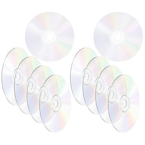 50Pz Dischi Cd Trasparente Handmade Per Decorazioni E Pittura 2