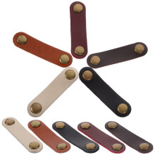 2Pz Organizer Fili in Pelle Colorata Con Per Auricolari