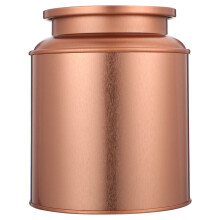 3Pz Contenitori Conservazione Tè in Latta Rosa Gold Decorativi
