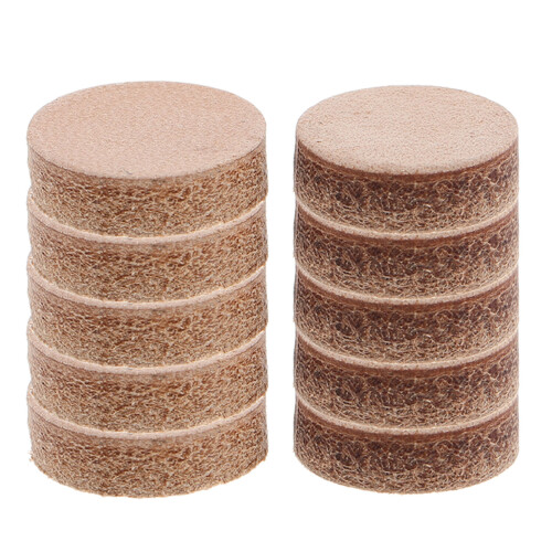 40Pièces Pointes Queue Snooker Khaki Cuir PU Protection Réparation