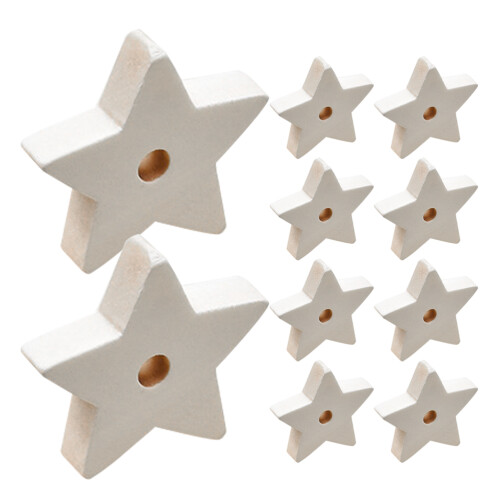 20Pz Appeso in Legno Per Pappagalli Resistente E
