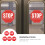 Sticker Rosso Segnaletica Distanziamento Per Pubblici 10