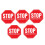 Sticker Rosso Segnaletica Distanziamento Per Pubblici 3