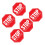 Sticker Rosso Segnaletica Distanziamento Per Pubblici 2