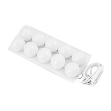 2Zest Białe Do Plastikowe LED Podręczne Do Toaletki