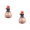 2Conjuntos Frascos De Cerâmica Rosa Para Óleos E Perfumes 7