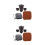 2Conjuntos Conjunto De Mini De Cerâmica Para 3