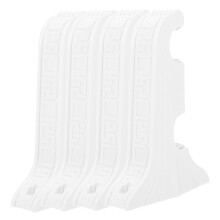 16Szt Biały Uchwyt Podwójny Do Kijów Zasłonowych PP Dekoracyjny